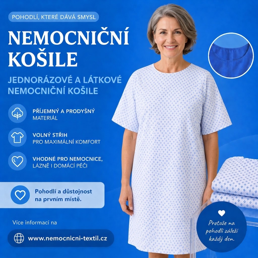 Nemocniční košile (tzv. „anděl“): Látková, nebo jednorázová?