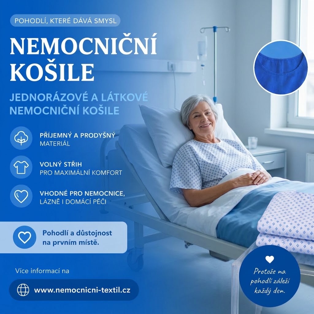 Pacientské nemocniční oděvy